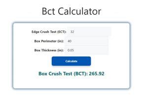 BCT Calculator .